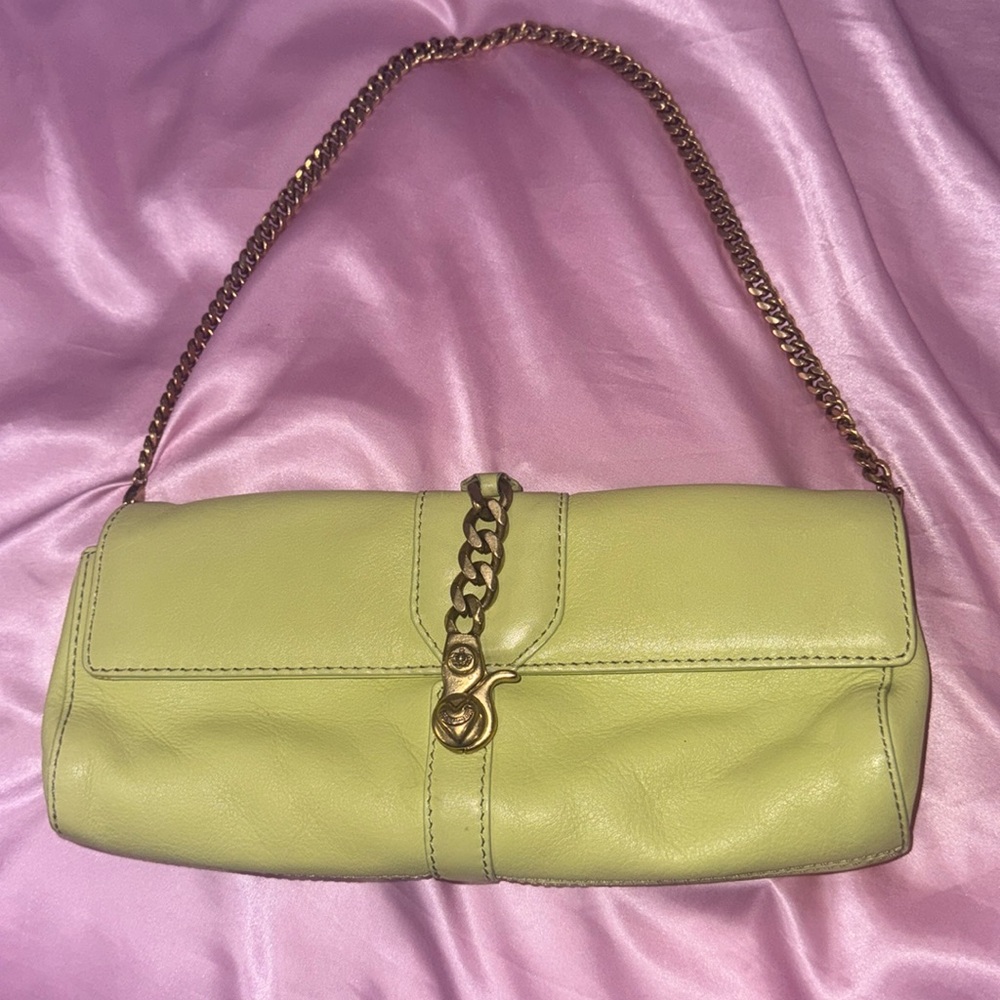 Vintage Juicy Couture Green Shoulder Bag with Chain Strap